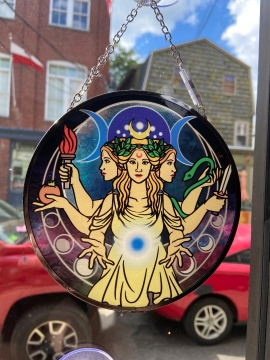 Suncatcher Triple Moon Godess